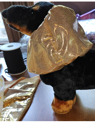 Gold Poly/Spandex Snood