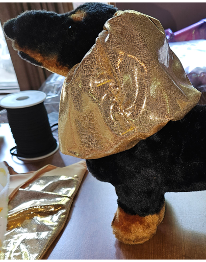 Gold Poly/Spandex Snood